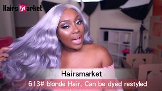 How To Restyle & Dye 613 Straight Human Hair Wigs Ft Hairsmarket