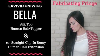 Lavivid Uniwigs Bella Silk Top Human Hair Topper & 20" Straight Clip-In Remy Human Hair Extensi