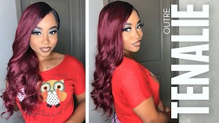 Only $35 & N0 Glue Needed!! Outre Hd Lace Front Synthetic Wig Review - Tenalie