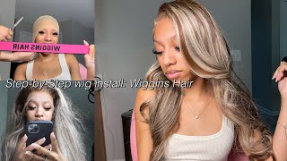 Step By Step Lace Front Wig Install :  Wiggins Hair