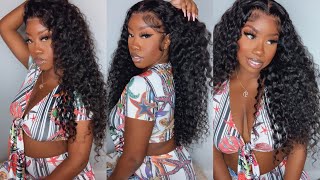 This Is Too Fire  13X6 Water Wave Wig Install & Review Ft Arabella Hair | The Tastemaker