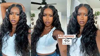 The Best Body Wave Wig On Ali Express Ever | How To Get Crimps That Will Last For Days! |Ali Unice