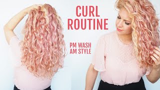 Wake Up With Great Curls! Wash Day Overnight Curly Hair Routine