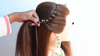 Trendy Open Hairstyle With Lace | New Hairstyle For Girls
