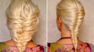 French Fishtail Braid For Short Medium And Long Hair Tutorial Layered Hairstyle For Valentines Day
