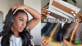 Hairvivi Revolutionary Upgrade!  *New* True-Scalp Tape Wig  For Most Realistic Looking