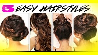 5 Easy Back-To-School Hairstyles | Braids + Messy Bun