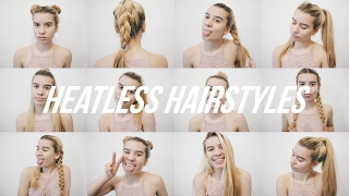 10 Quick + Easy Heatless Hairstyles For School