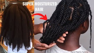 How To Achieve Super Moisturized Twists On 4C Hair