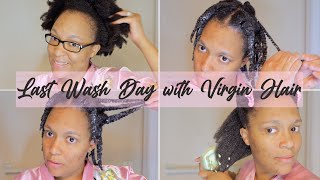 My Last Wash Day With Virgin 4C Natural Hair! | Ft. Q-Redew Hair Steamer