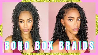 Crochet Boho Box Braids & How To Cut Into A Bob W/ Niseyo Hair | Jasmine Defined