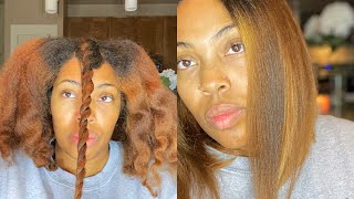 Quick Weave On Super Thick Hair!
