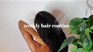 Weekly Natural Hair Routine: Wash Day, Night Care, Hairstyles, Co-Wash Ft. Dove Amplified Textures