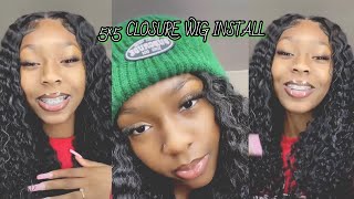 5X5 Closure Wig Instal Ft. Bly Hair || Beginners Friendly