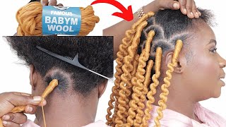 Easy Yarn Hairstyle In Less Then One Hour / Wool/Yarn Hairstyle For Beginners