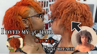 How I Dyed My 4C Hair Ginger/Copper | Tutorial