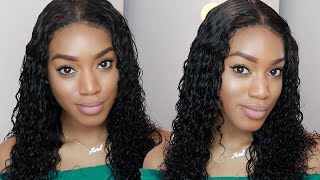The "Wet" Look  On Curly Lace Closure Wig (Long Lasting) | Ft. Prestige Boss Bundles