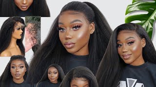 The Best Melt Lace Frontal Kinky Straight| Wig Install | Kinky Baby Hair | Afsister Wigs