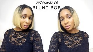 Quick Weave: Blonde Bob Tutorial  | Ft. Outre Purple Pack Hair