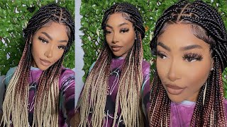 My First Time Trying Ombre Braids! Ft. Neat & Sleek Hair | Petite-Sue Divinitii