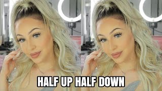 Half Up Half Down Pony With Hair Extensions | Briana Paulina