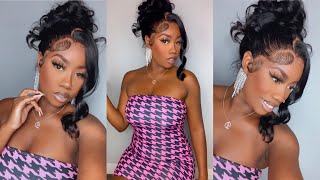 Classy  Curled Up Do Using A 360 Lace Wig Ft Sterly Hair | The Tastemaker