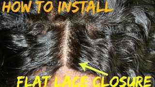 How To: Install Flat Closure Without Glue || Sewn Method