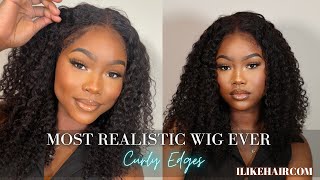 Most Realistic Wig Ever! Realistic Curly Edges | Ilikehair