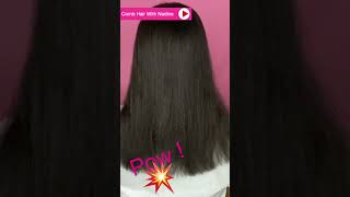 Diy Blunt Hair Cut On Relaxed Hair! Must Watch! #Shorts #Haircare #Hairjourney