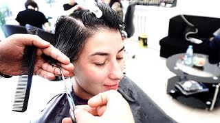 Super Haircut - Short Layered Cut Wth Bangs