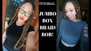 How To Cut Box Braids Into A Bob | Euniycemari