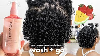 Moisturized + Defined 10 Day Wash N Go!! + New Adwoa Beauty Melonberry Hair Milk Leave-In!