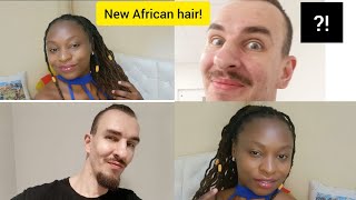 Getting An African Hairstyle To See My Husband'S Reaction!*Mixed Reaction*