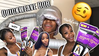 Blunt Cut Bob | Protective Cap Quickweave | Atl Hairstylst