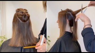 Perfect Textured Lob Haircut Tutorial For Women | Long Bob Cutting Tips And Techniques