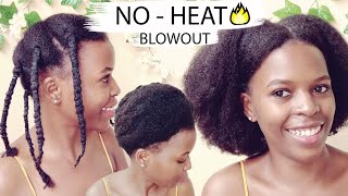 So I Tried African Threading For The First Time And....  | Heatless Blowout | 4C Natural Hair