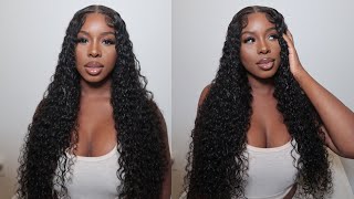 The Best Wig For Beginners With Pre-Cut Lace! No Glue Or Work Needed Ft Curlyme Hair