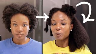 How To: Safely Blow Dry Thick, Dense, 4C Natural Hair Straight| Diy Blow Out Your Own Hair Yourself