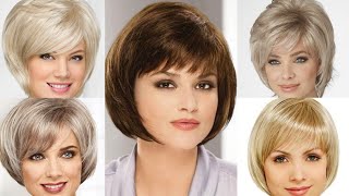 Best Short Bob Haircuts With Bangs For Women Over 40 & More To Look Stylish||P2 Bobpixie Haircuts