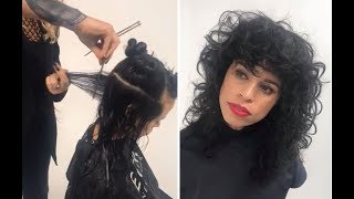 How To Cut Layered Bob Haircut On Curly Hair