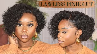 I Tried A Curly Pixie Cut... And Loved It! Flawless Wig Install For Beginners | Wowafrican | Chev B.