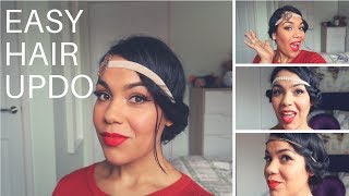 How To: Heatless Party/Gatsby Hairstyles Tutorial Medium Hair