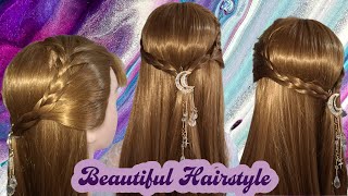 Trendy Hairstyles Tutorial | Heatless Feather Braid Hair Updo | Long Hair Hair Styles Video