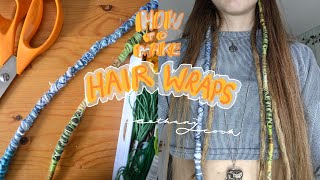How I Make Hair Wrap Extensions