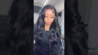 Frontal Pronto Install With Layers And Body Curls Plus Minimal Baby Hairs  #Shorts