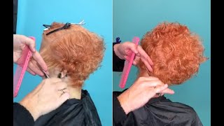 How To Cut A Short Graduated Haircut On Curly Hair - Short Bob Haircuts For Curly Hair