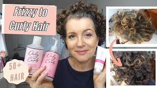 Frizzy Hair To Curly Hair Overnight// Over 50 Haircare