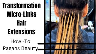  How To Install Micro-Link Hair Extensions On Straight Hair | Pagans Beauty
