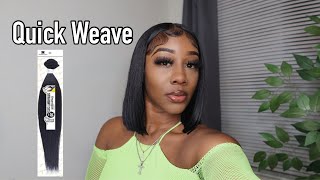 Quick Weave In Less Then 20 Mins W/ Baby Hairs| Tefara Marie