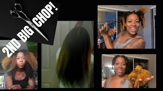 2Nd Big Chop! Starting My Natural Hair Journey Over. 4B/4C #Damagedhair #Bigchop #Naturalhair